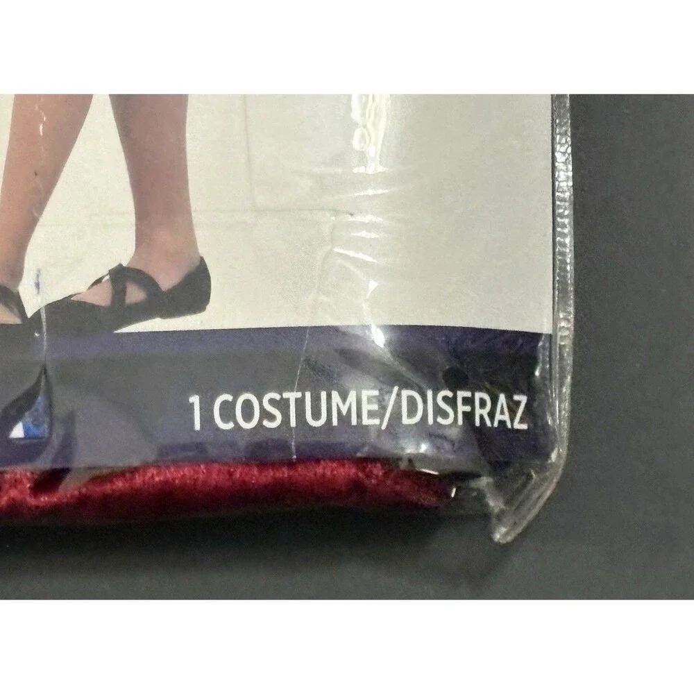 Vampire Dress Girls Size Large 12-14 Burgundy New 2 Piece Set Halloween Costume